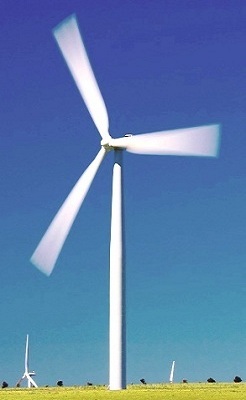 Creation of energy by use of wind power